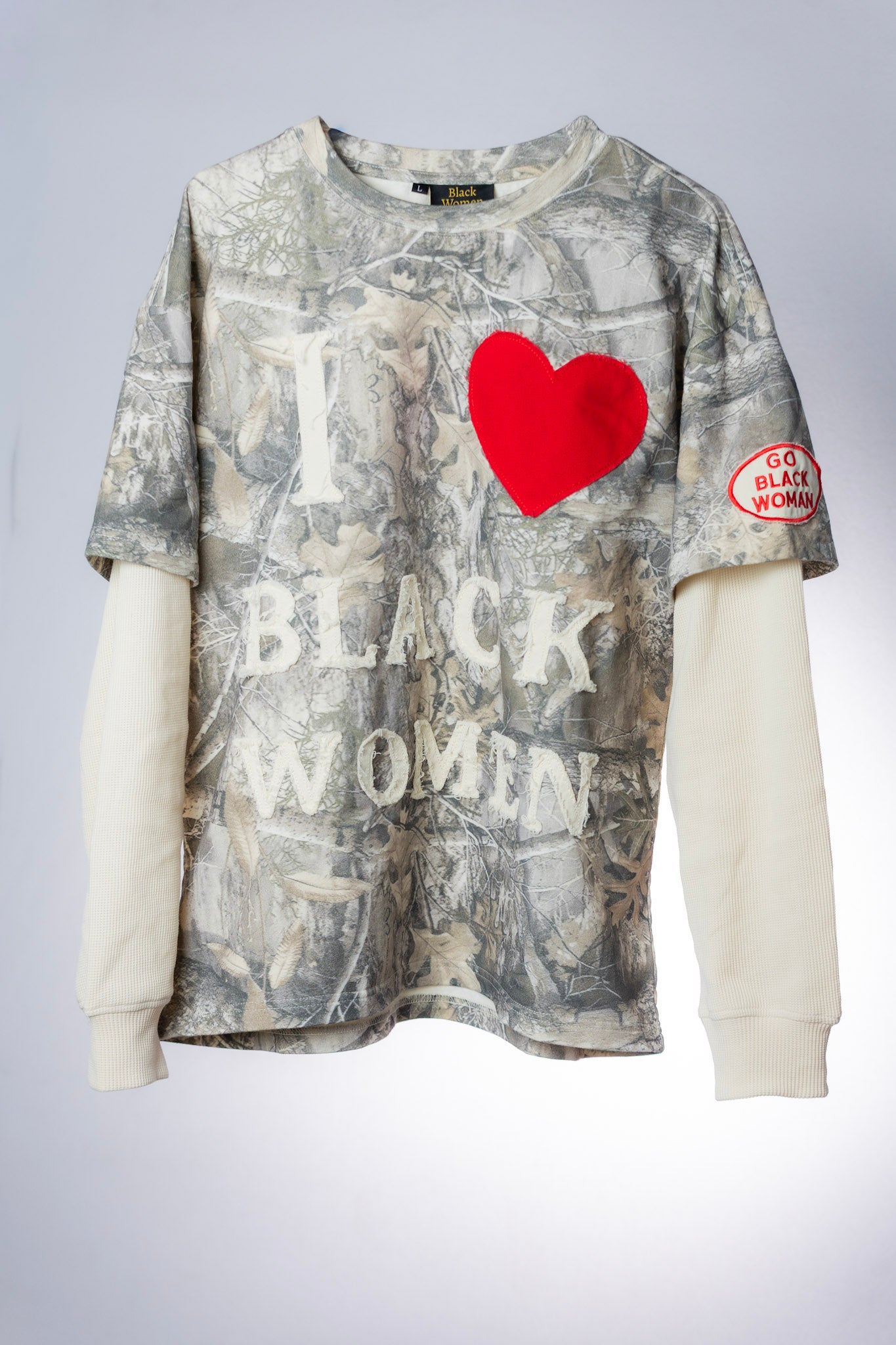 I ❤️ Black Women - Double Layer - Statement Tee