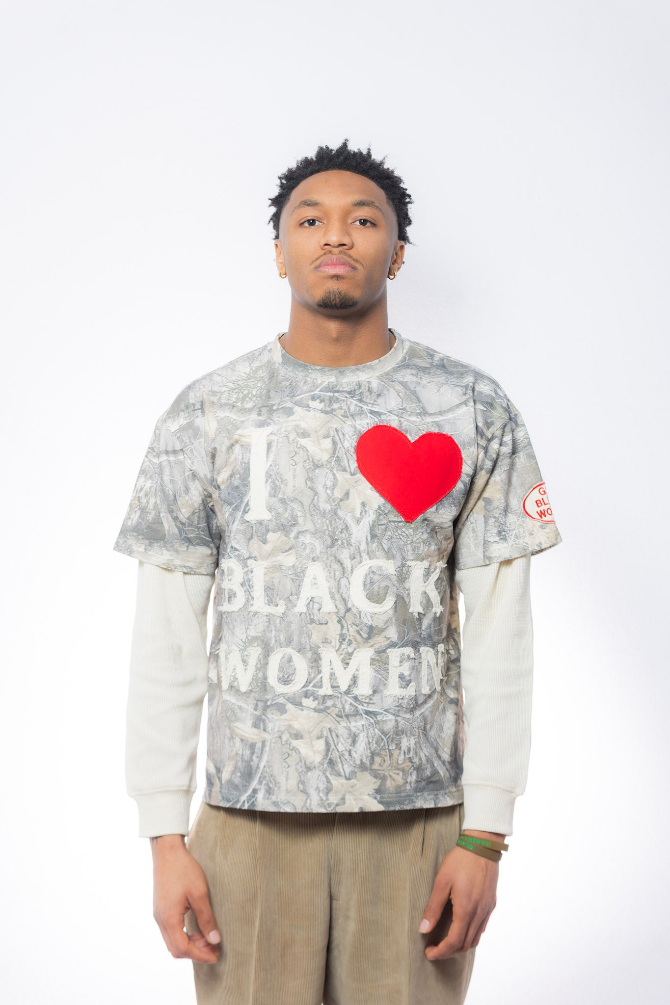 I ❤️ Black Women - Double Layer - Statement Tee